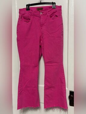 Judy Blue Hot Pink Flare Jeans